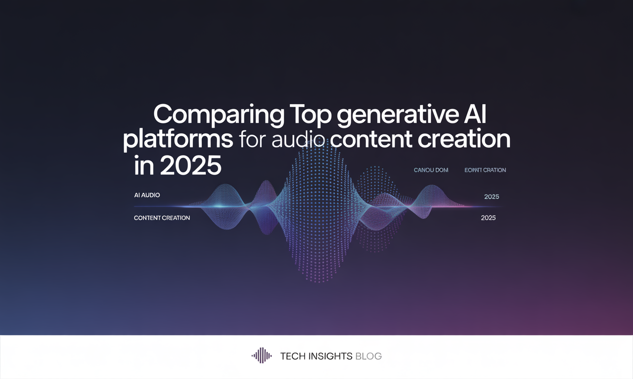 Featured image for: Comparing Top Generative AI Platforms for Audio Content Creation in 2025