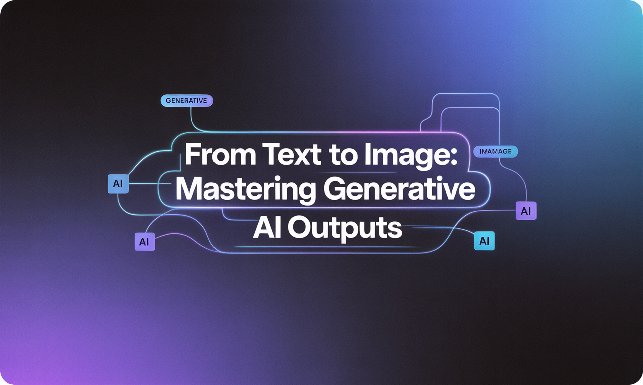Featured image for: From Text to Image: Mastering Generative AI Outputs