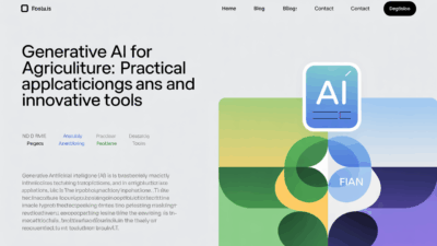 Featured image for: Generative AI for Agriculture: Practical Applications and Innovative Tools