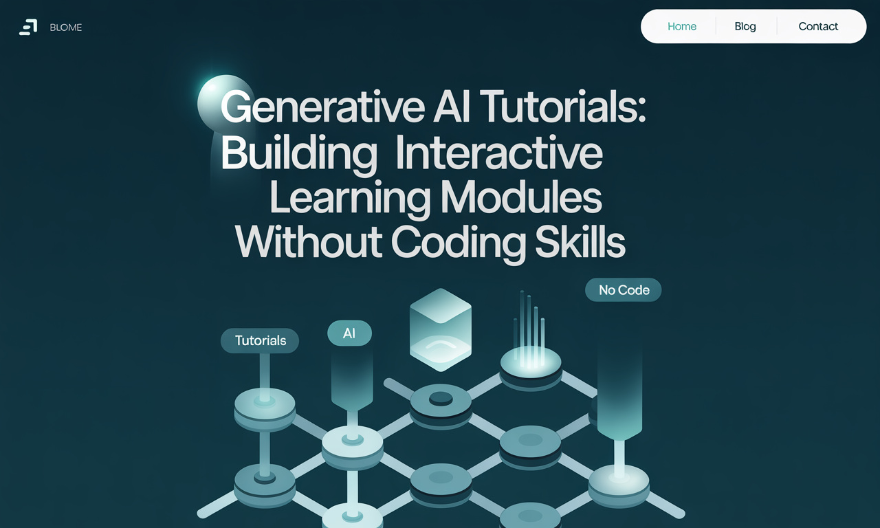 Featured image for: Generative AI Tutorials: Building Interactive Learning Modules Without Coding Skills