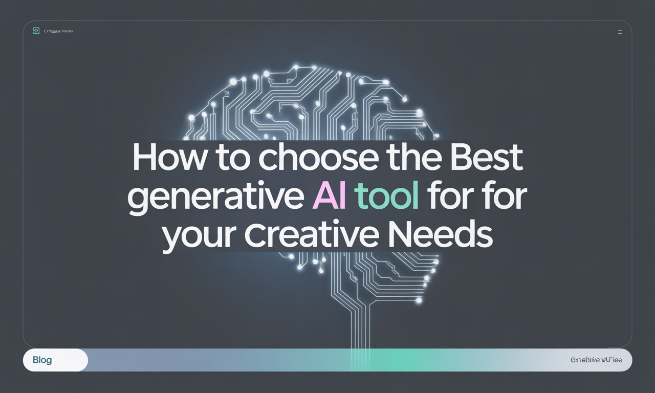 Featured image for: How to Choose the Best Generative AI Tool for Your Creative Needs