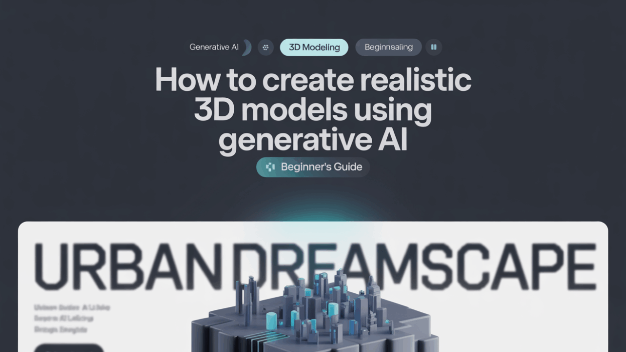 Featured image for: How to Create Realistic 3D Models Using Generative AI: A Beginner’s Guide