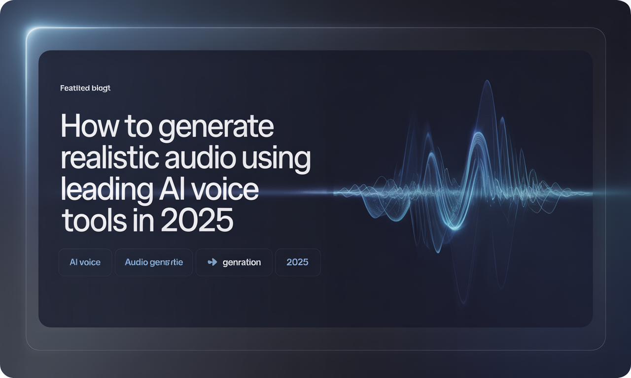 Featured image for: How to Generate Realistic Audio Using Leading AI Voice Tools in 2025