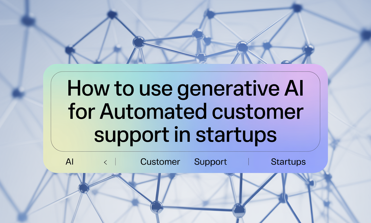 Featured image for: How to Use Generative AI for Automated Customer Support in Startups