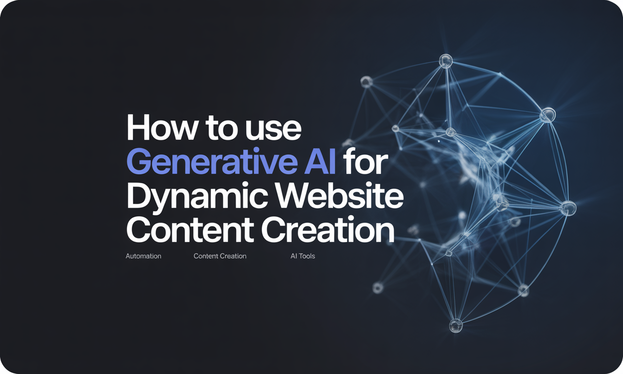 Featured image for: How to Use Generative AI for Dynamic Website Content Creation