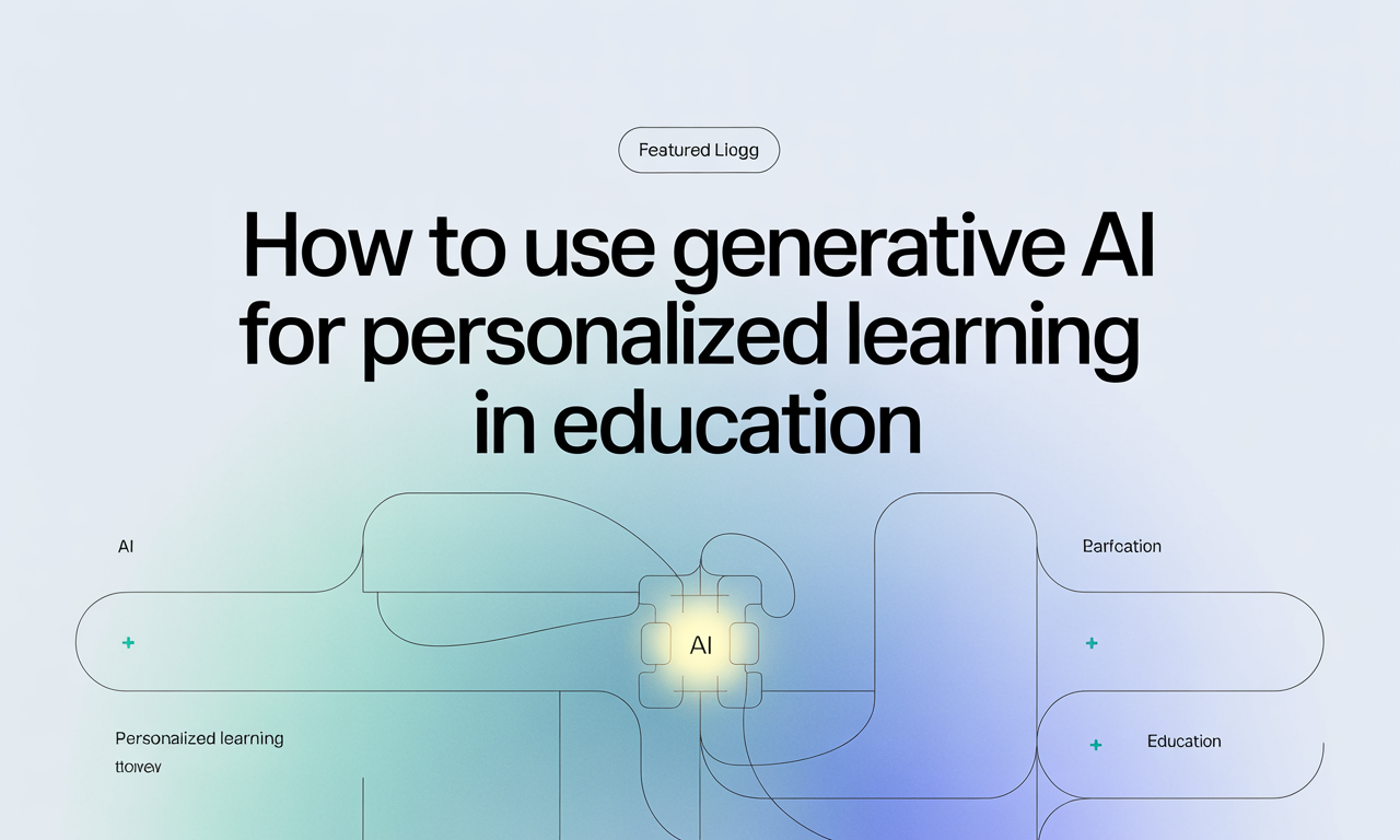 Featured image for: How to Use Generative AI for Personalized Learning in Education