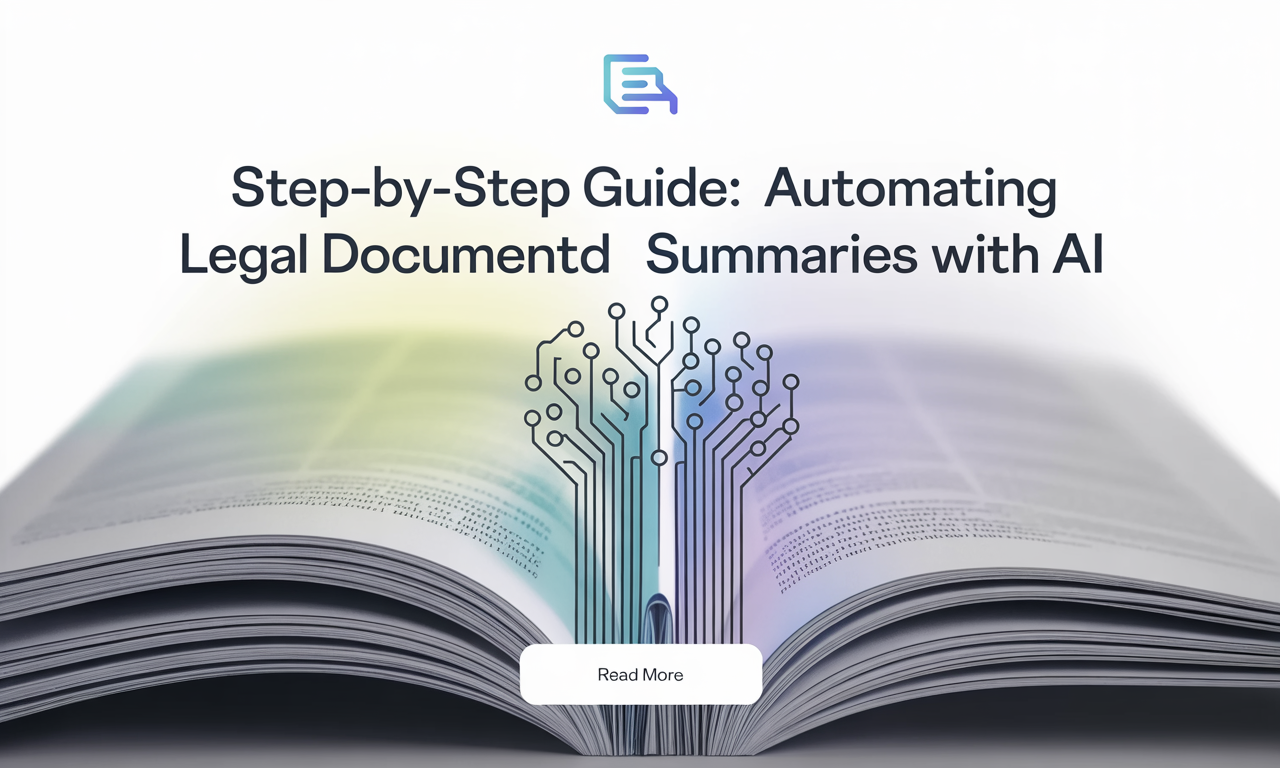 Featured image for: Step-by-Step Guide: Automating Legal Document Summaries with AI