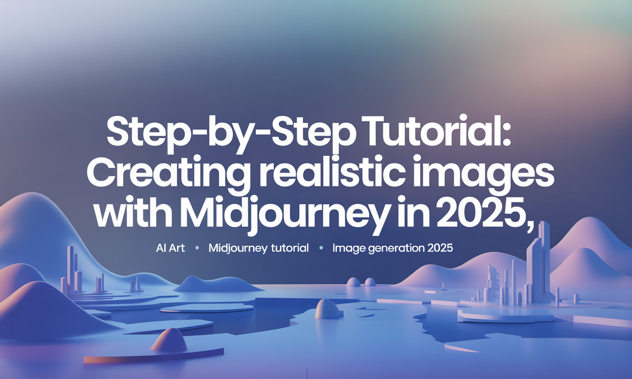 Featured image for: Step-by-Step Tutorial: Creating Realistic Images with Midjourney in 2025