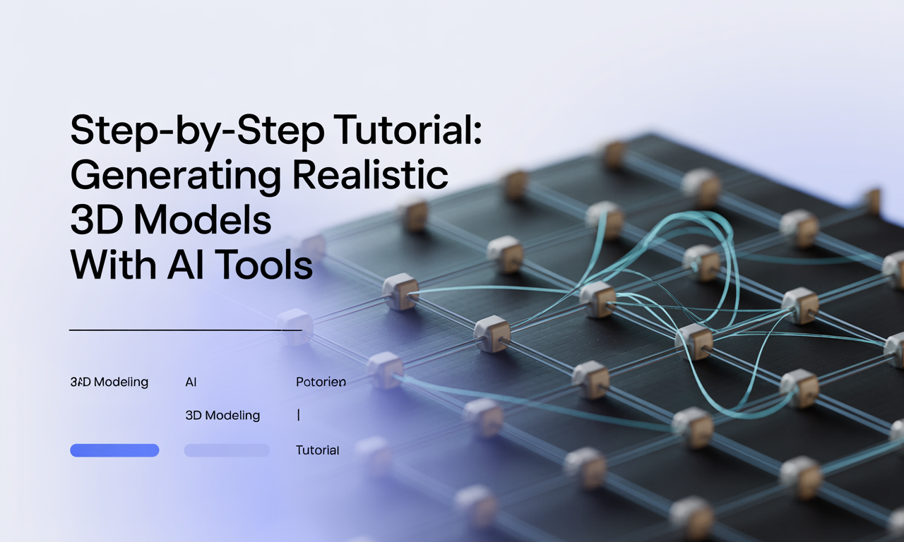 Featured image for: Step-by-Step Tutorial: Generating Realistic 3D Models with AI Tools