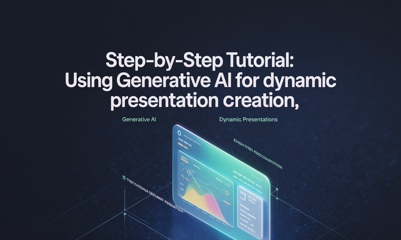 Featured image for: Step-by-Step Tutorial: Using Generative AI for Dynamic Presentation Creation