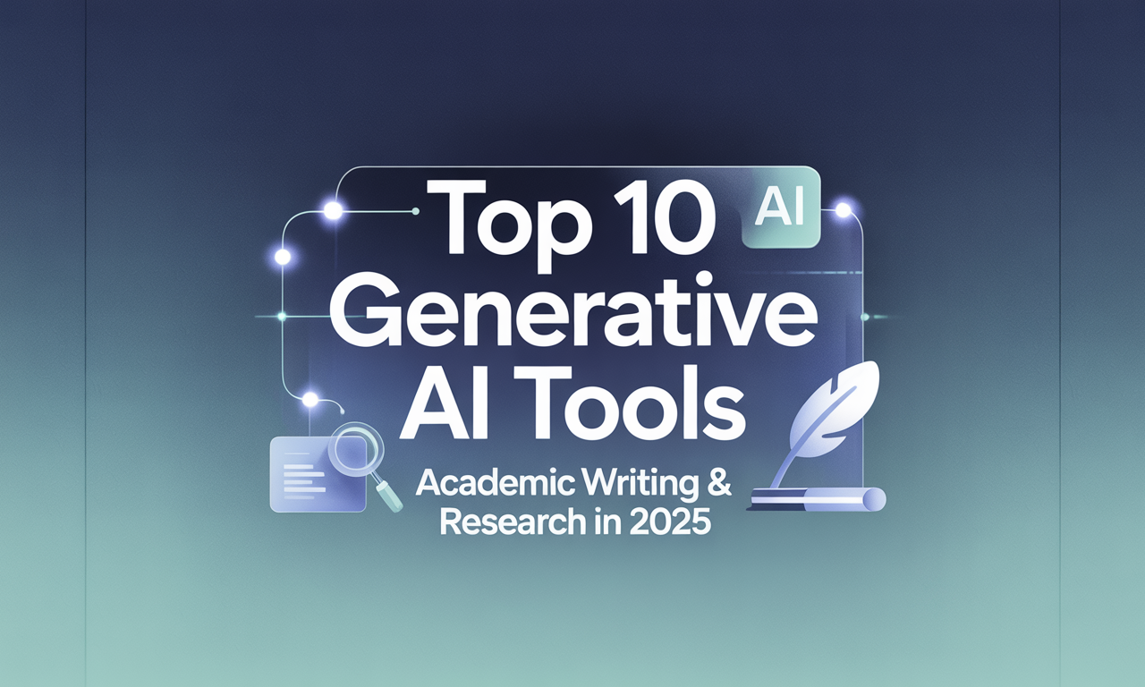 Featured image for: Top 10 Generative AI Tools for Academic Writing and Research in 2025