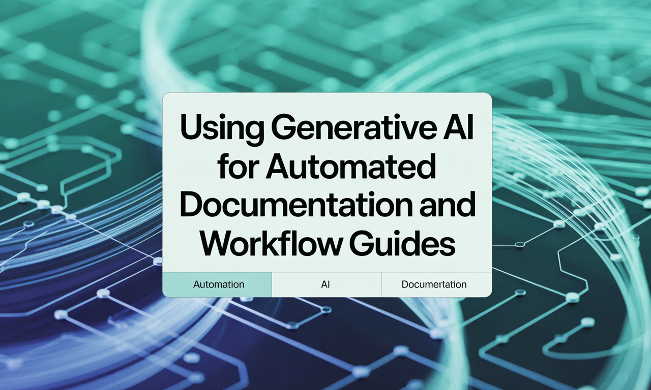 Featured image for: Using Generative AI for Automated Documentation and Workflow Guides