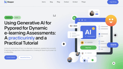 Featured image for: Using Generative AI for Dynamic E-Learning Assessments: A Practical Tutorial