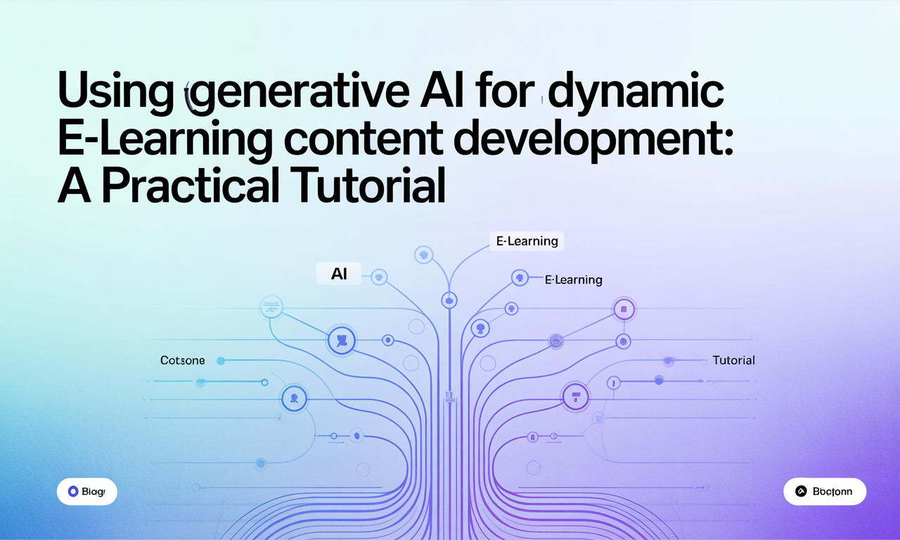 Featured image for: Using Generative AI for Dynamic E-Learning Content Development: A Practical Tutorial