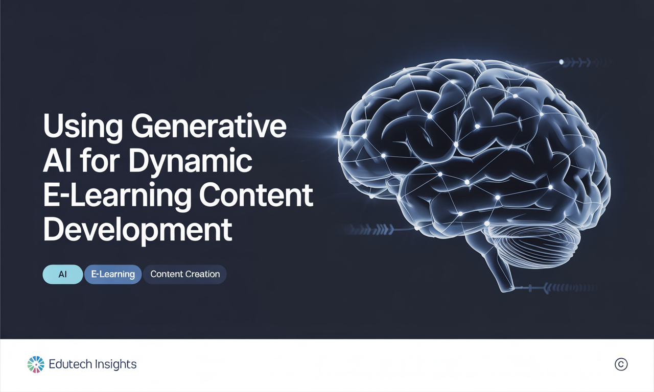 Featured image for: Using Generative AI for Dynamic E-Learning Content Development