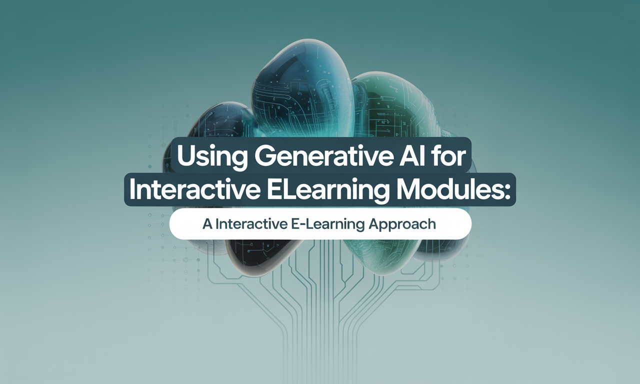 Featured image for: Using Generative AI for Interactive E-Learning Modules: A Practical Approach