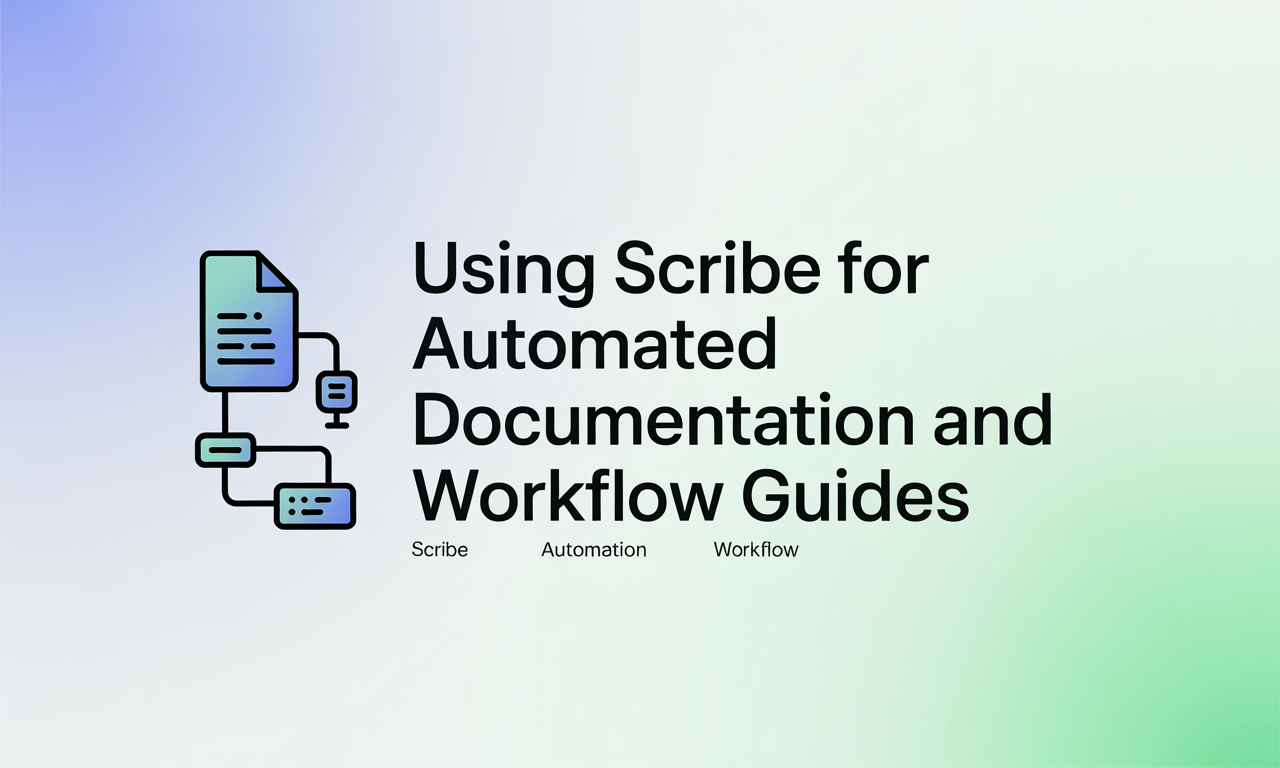 Featured image for: Using Scribe for Automated Documentation and Workflow Guides
